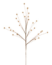 Gold Glitter Berry Christmas Tree Spray, 78 cm