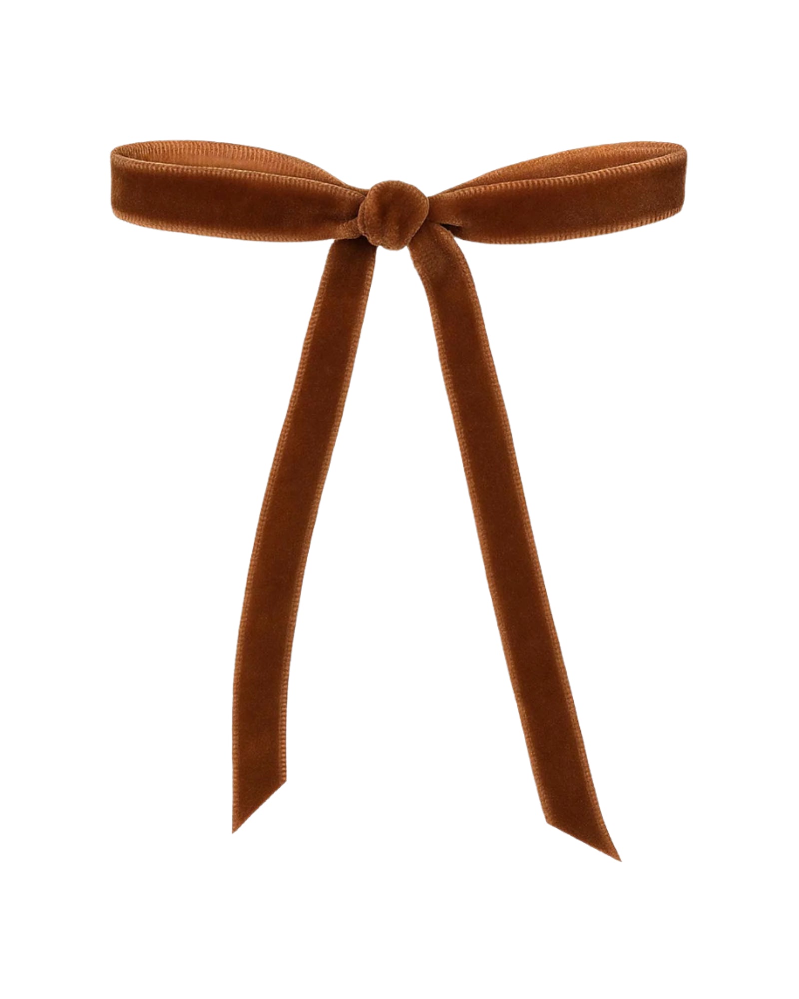 Set of 20 Velvet Bows, Espresso, 13 cm