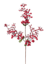 Red Artificial Berries Tree Pick, 62 cm