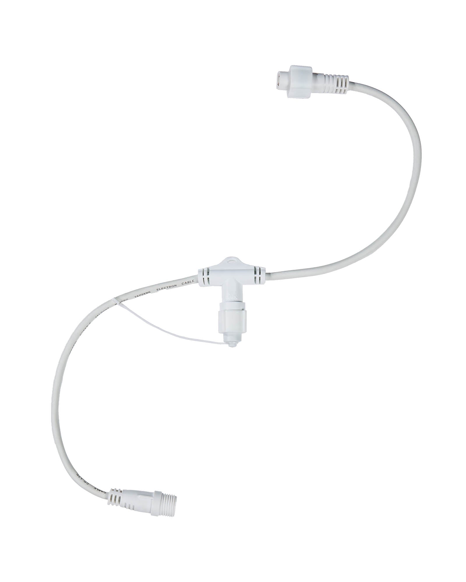 Pro Series Connectable T Cord Connector, White