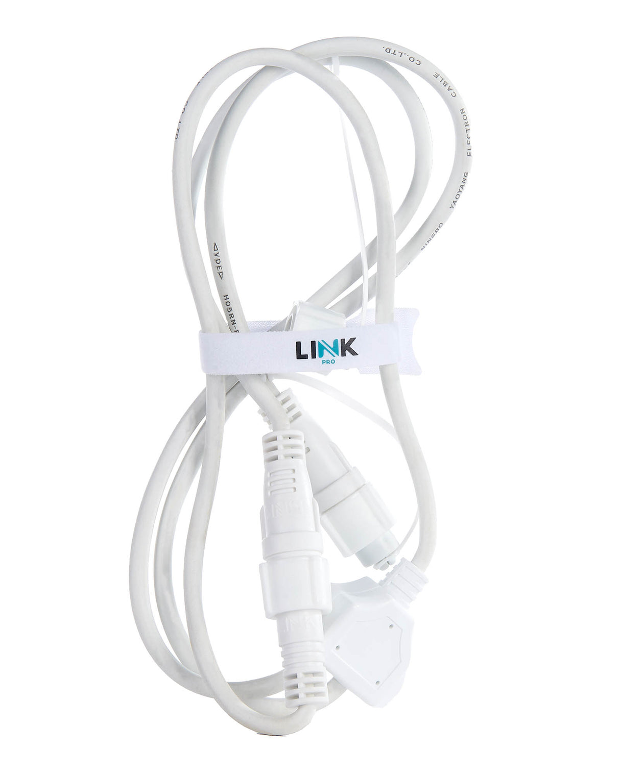 LINK PRO Y Cord Connector, Connectable, White