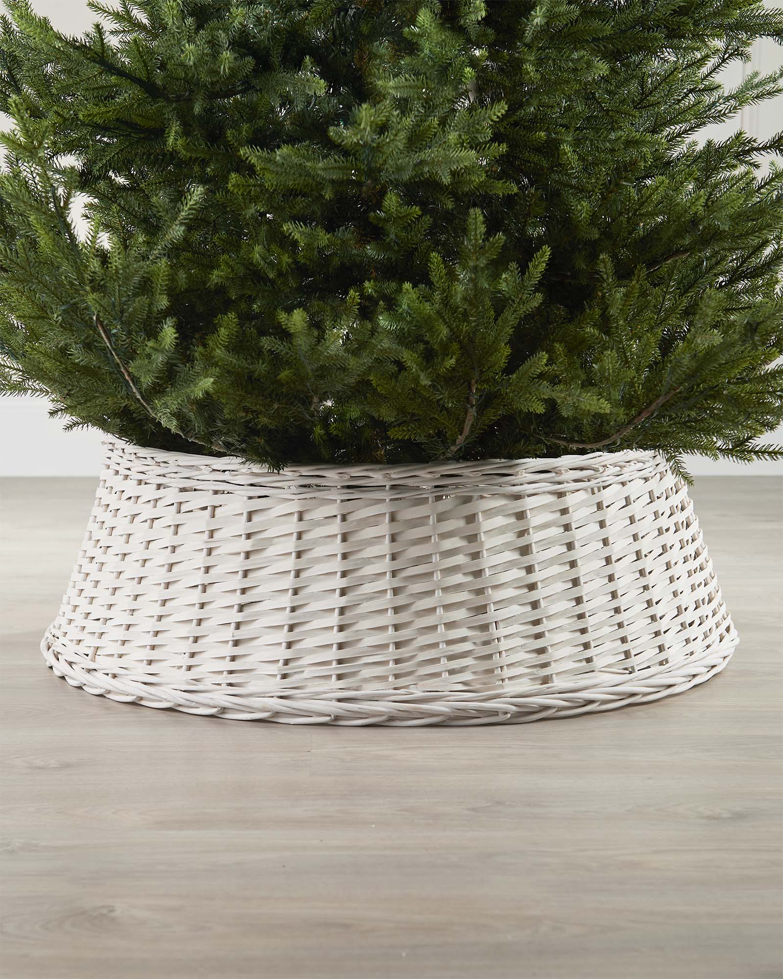 Wicker Tree Collar, Off-White, 85 cm