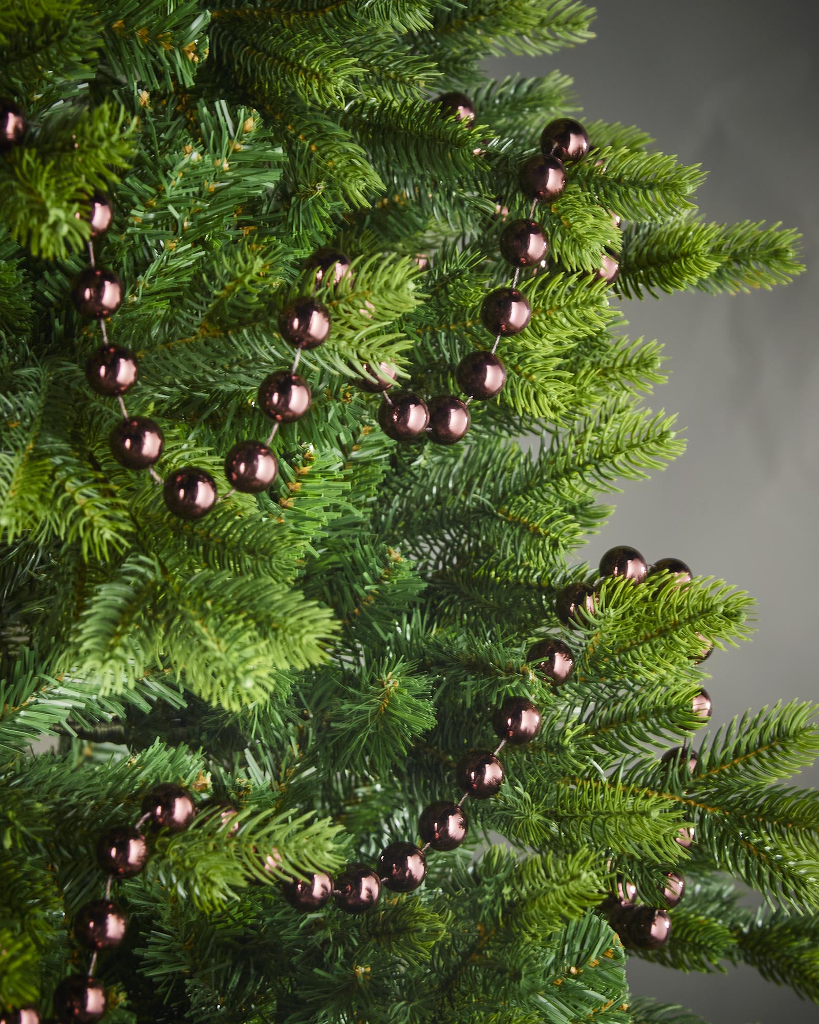 Oversized Beaded Garland, Burgundy, 2.7 m