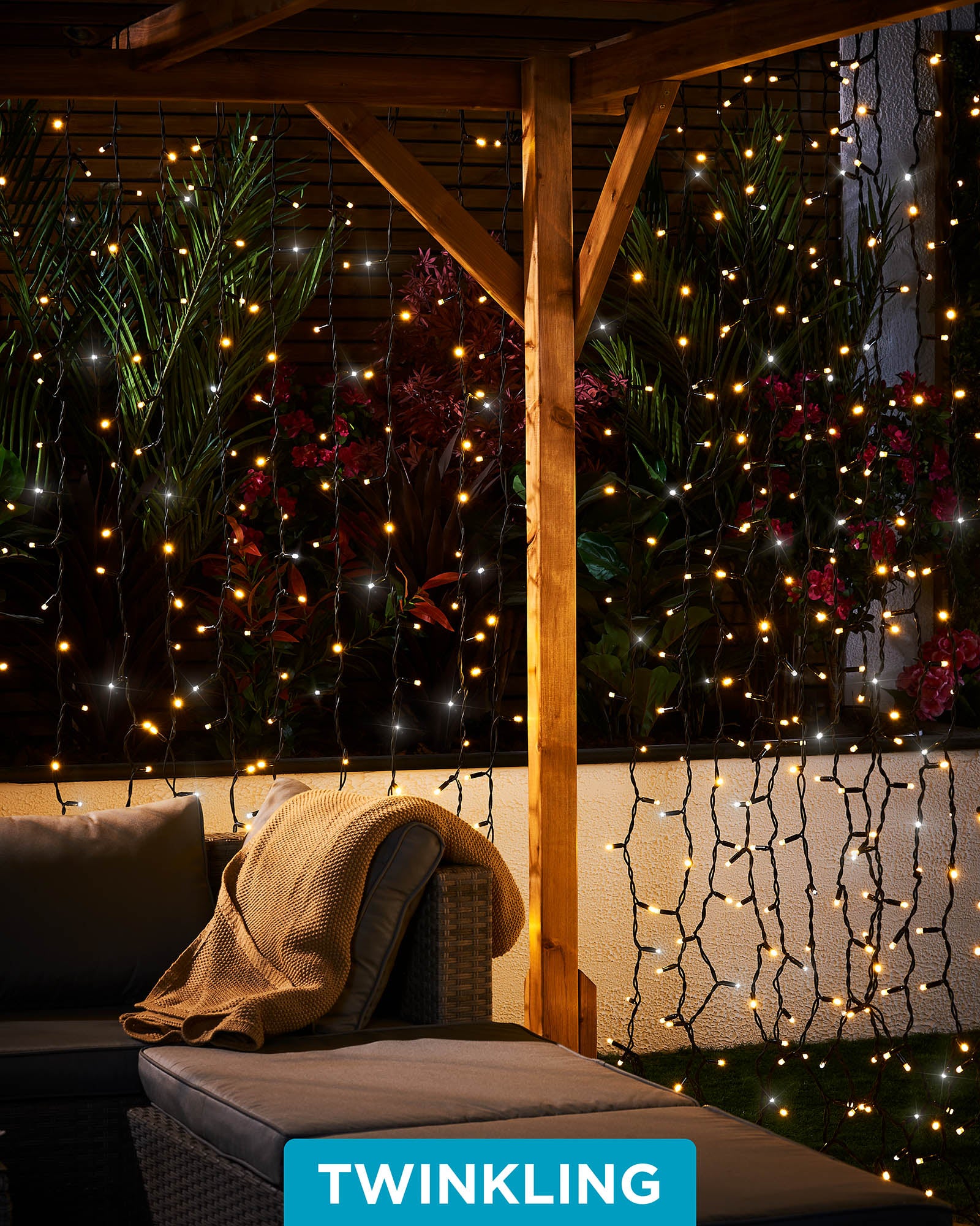 Pro Series Connectable Curtain Lights, 2.5 m Drop