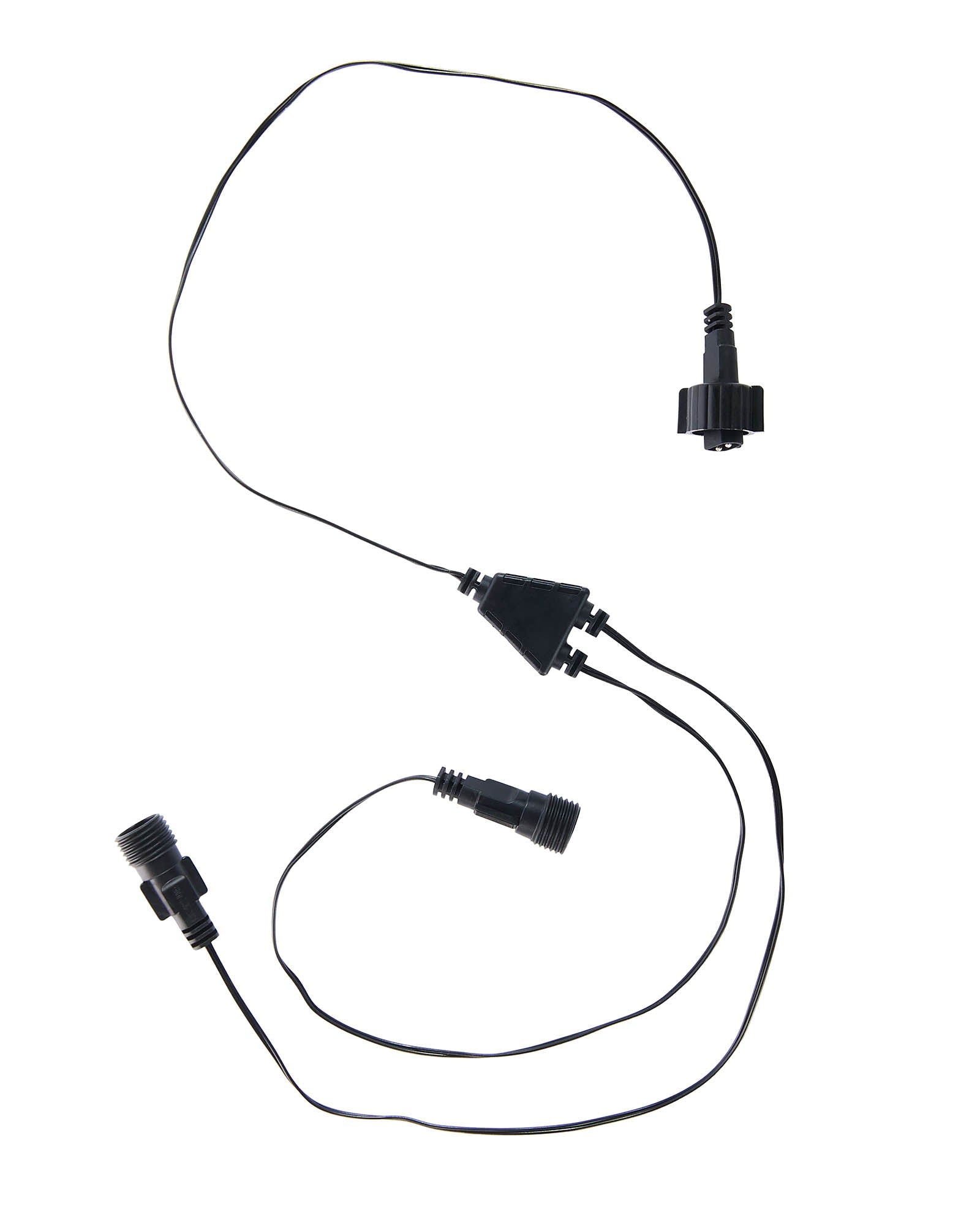 Home Series Y Cord Connector, Connectable, Black