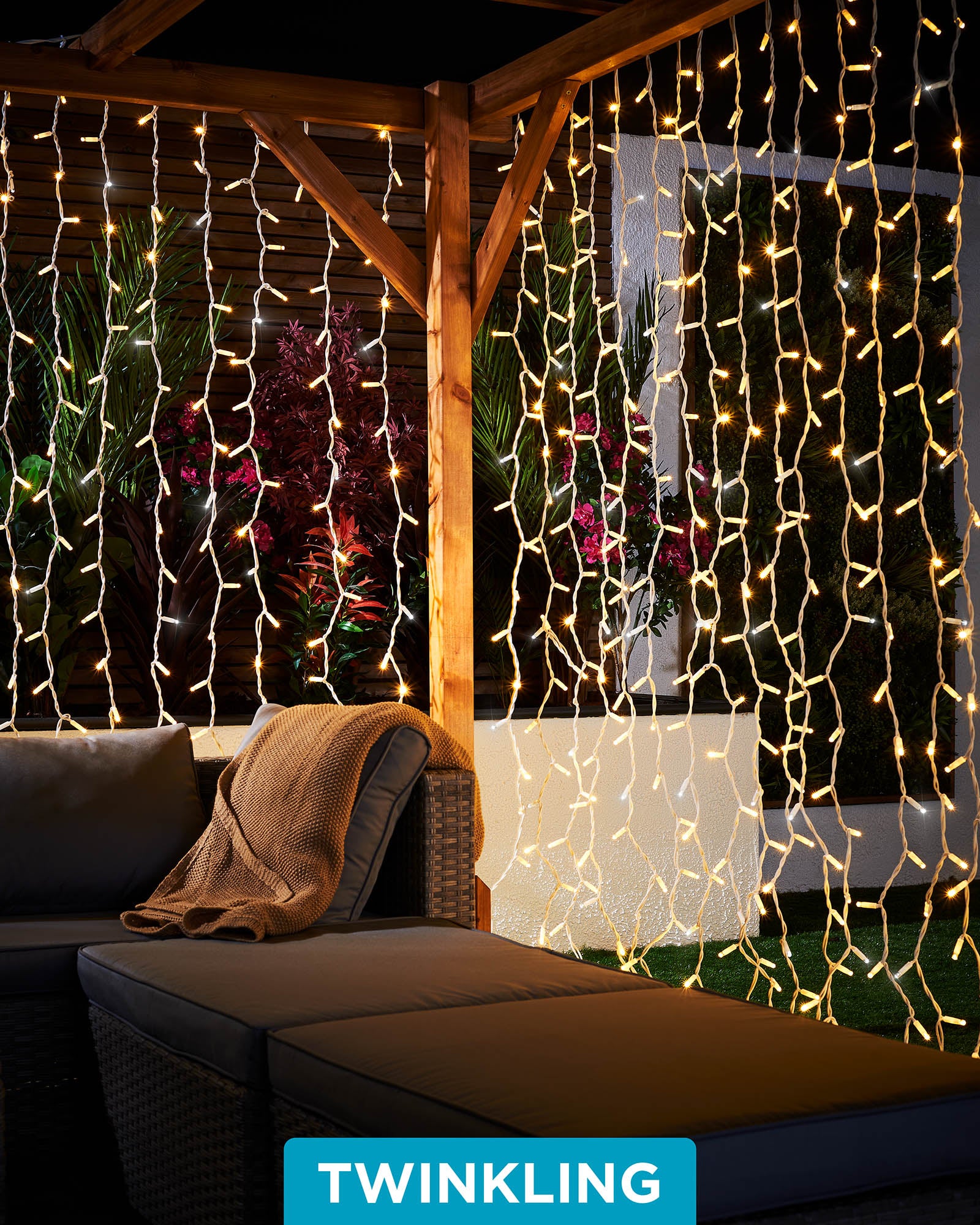 Pro Series Connectable Curtain Lights, 2.5 m Drop