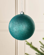 Teal Oversized Glitter Shatterproof Bauble