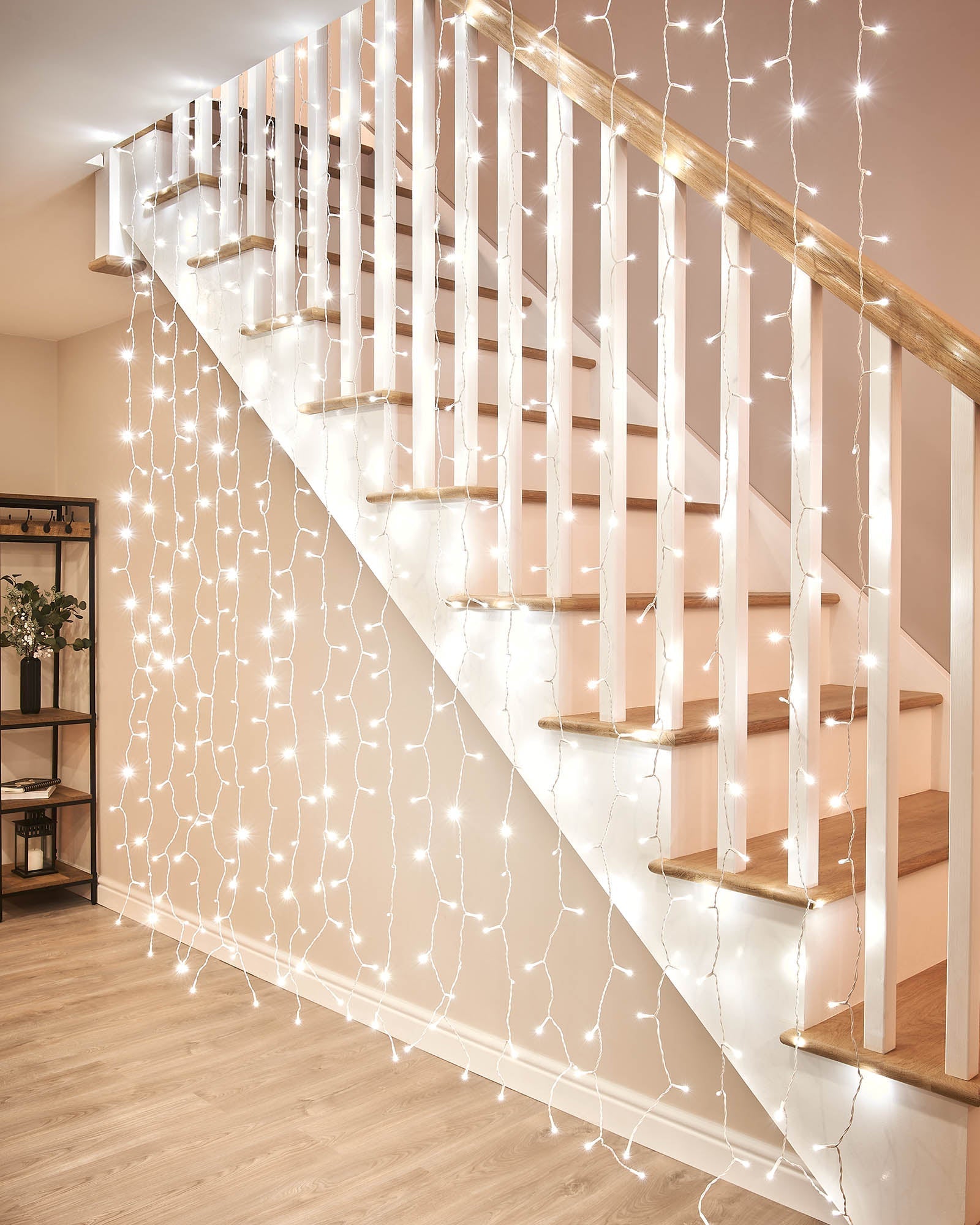 Home Series Connectable Curtain Lights, White
