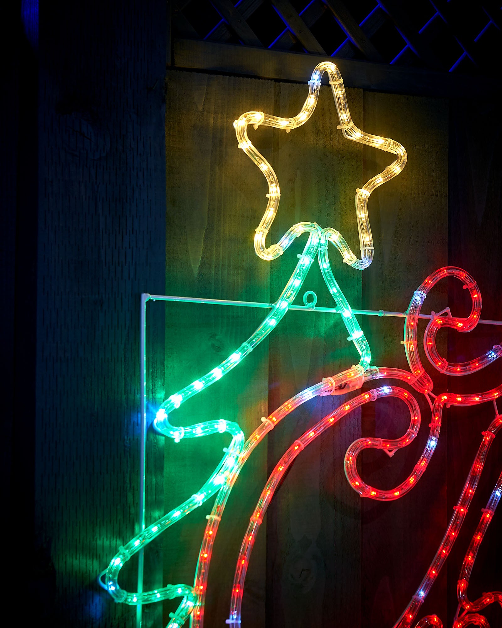Pre-Lit Merry Christmas, Silhouette, 205 cm