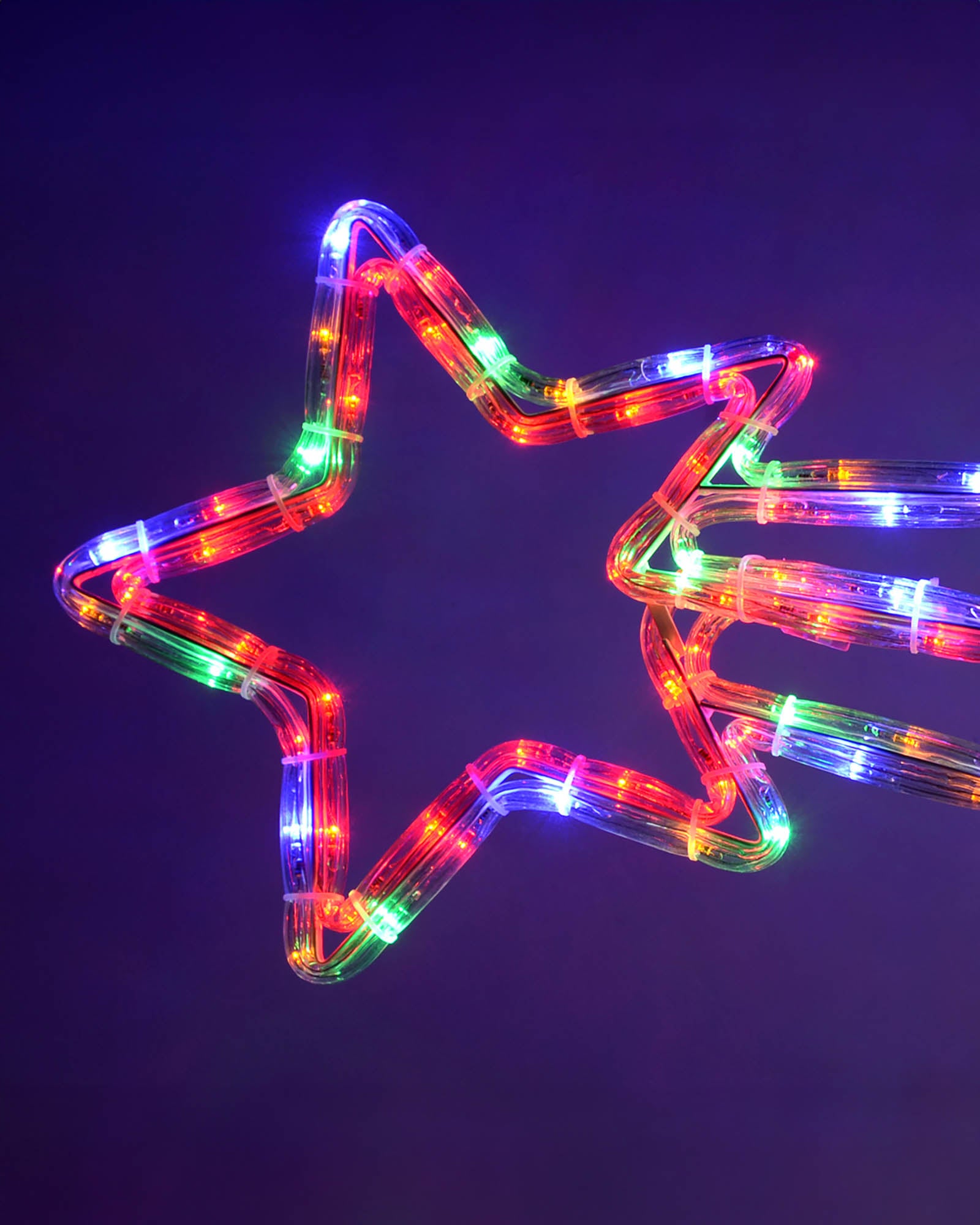 Pre-Lit Animated Shooting Star, Multi-Coloured, Silhouette 90 cm