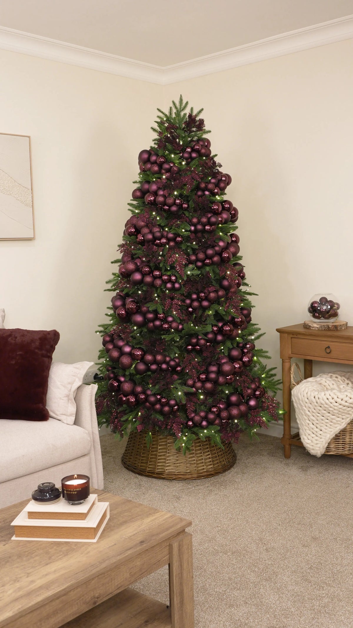 Build Texture with More Purple Glitter Leaf Picks