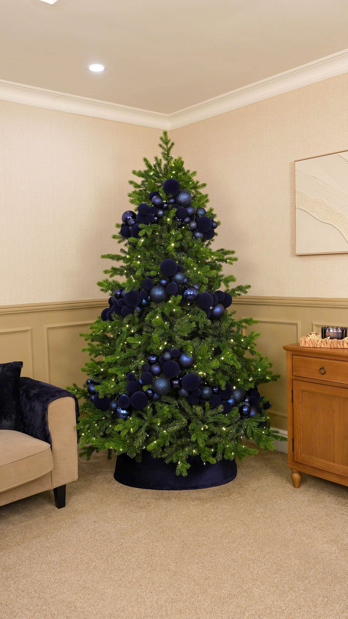 Create Three Rows of Draped Bauble Garlands