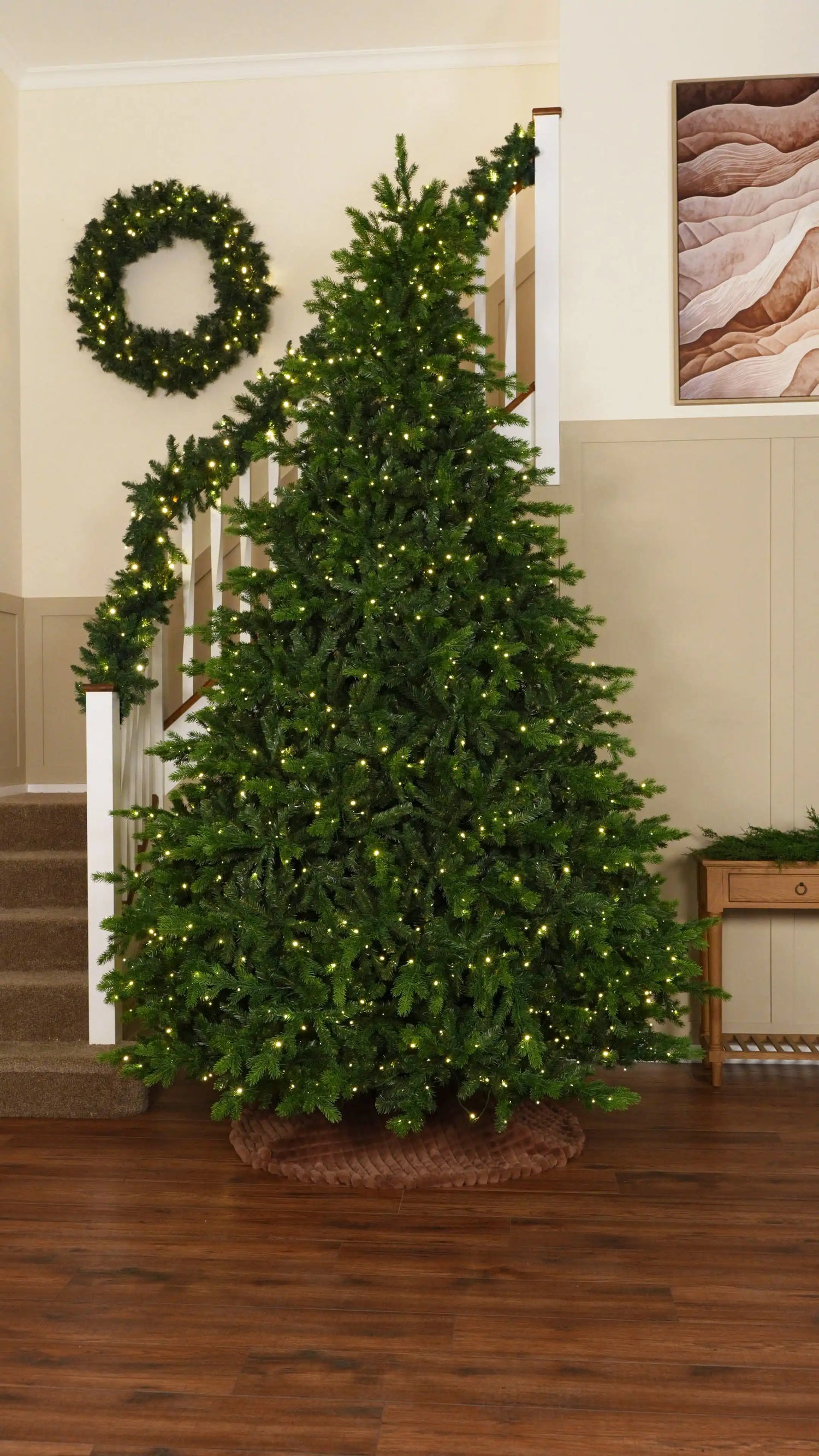 Shape Your Christmas Tree and Add a Tree Skirt