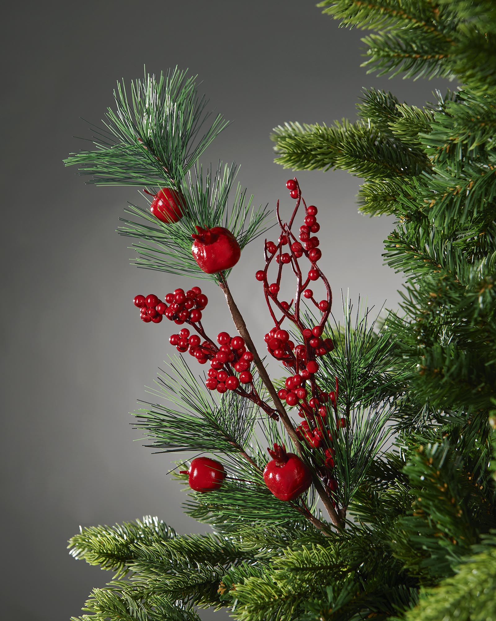 Red Artificial Berries Tree Pick, 66 cm