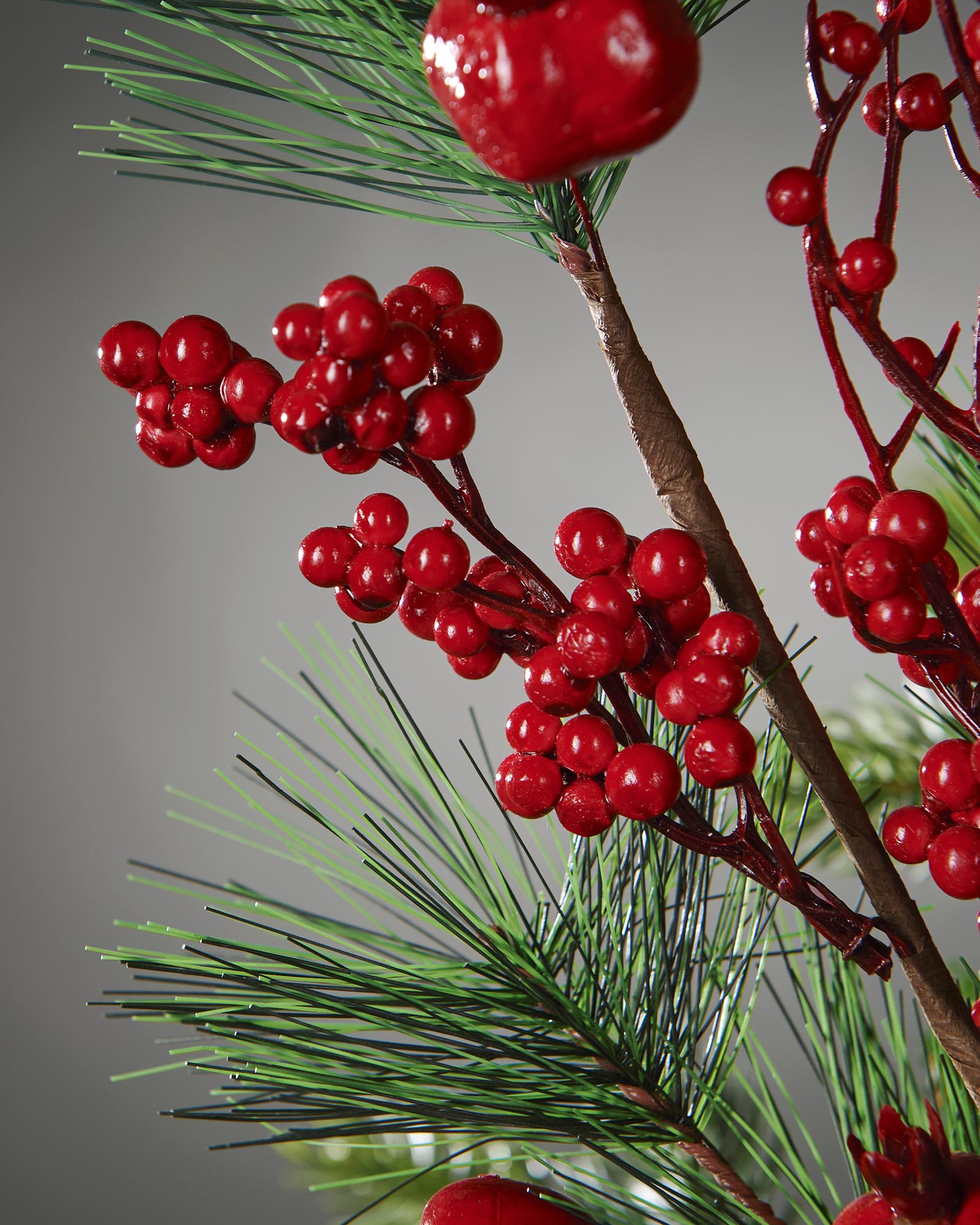 Red Artificial Berries Tree Pick, 66 cm