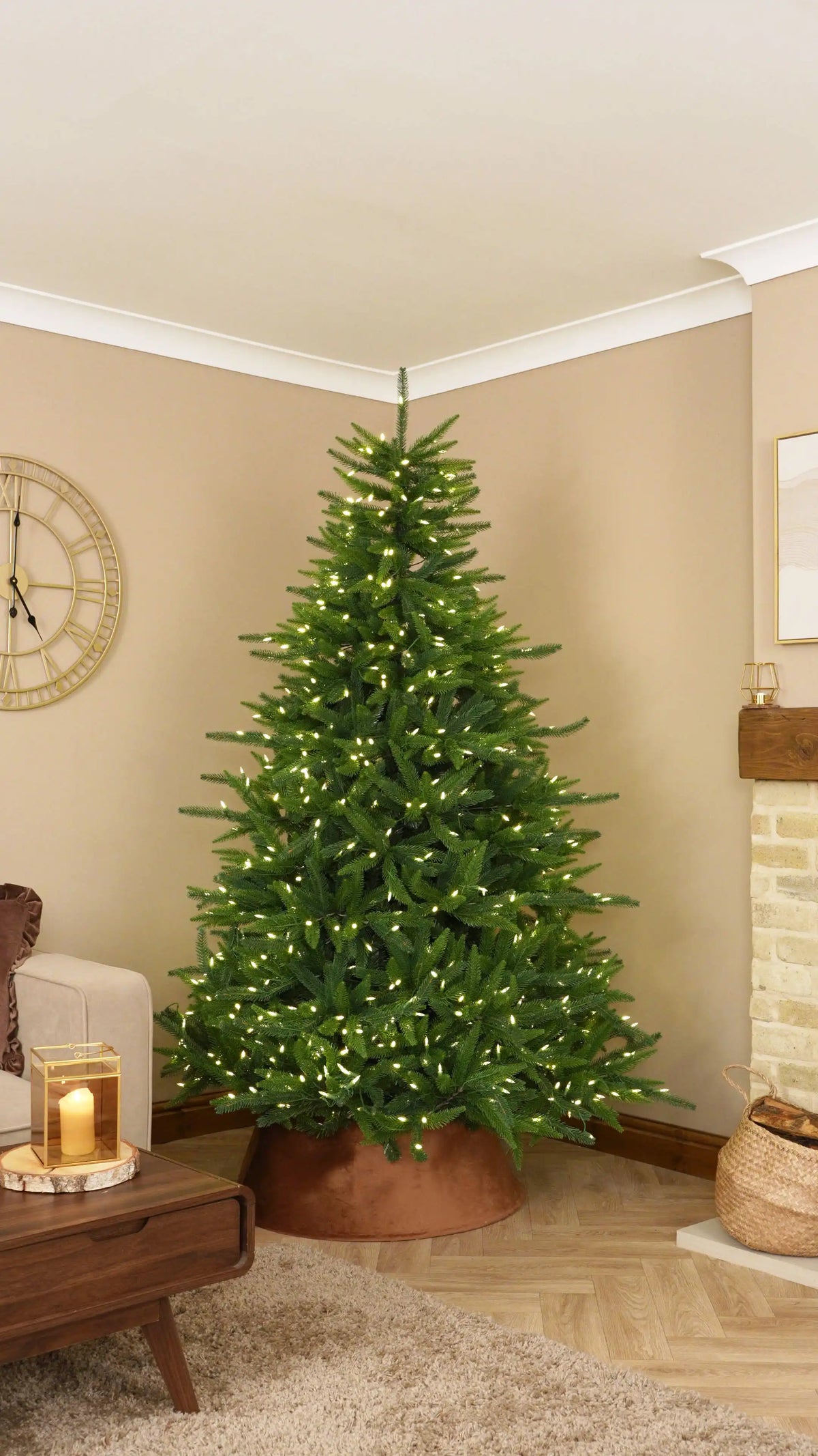 Shape Your Christmas Tree and Add a Tree Skirt