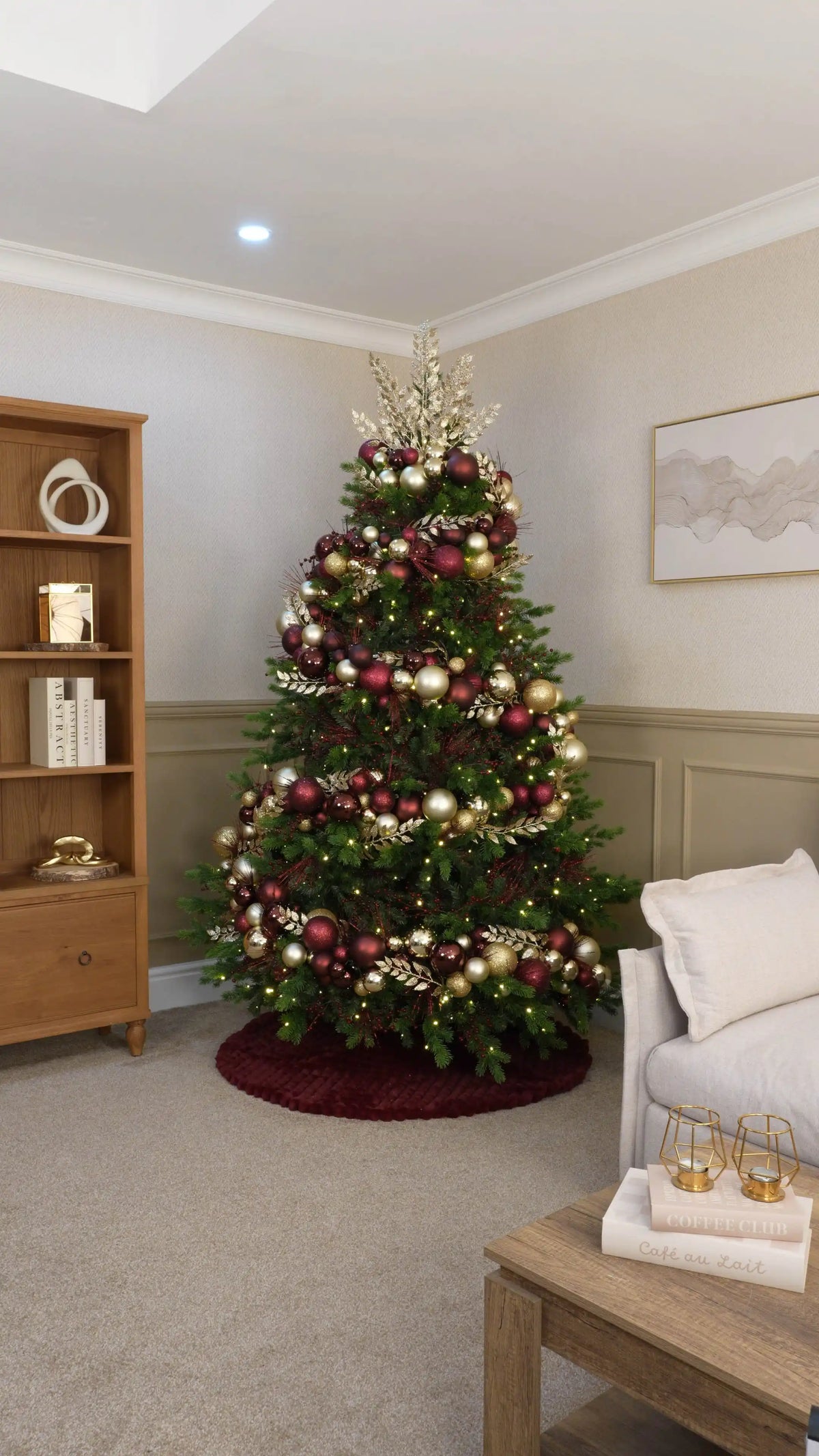 Create a Gold Leaf Tree Topper
