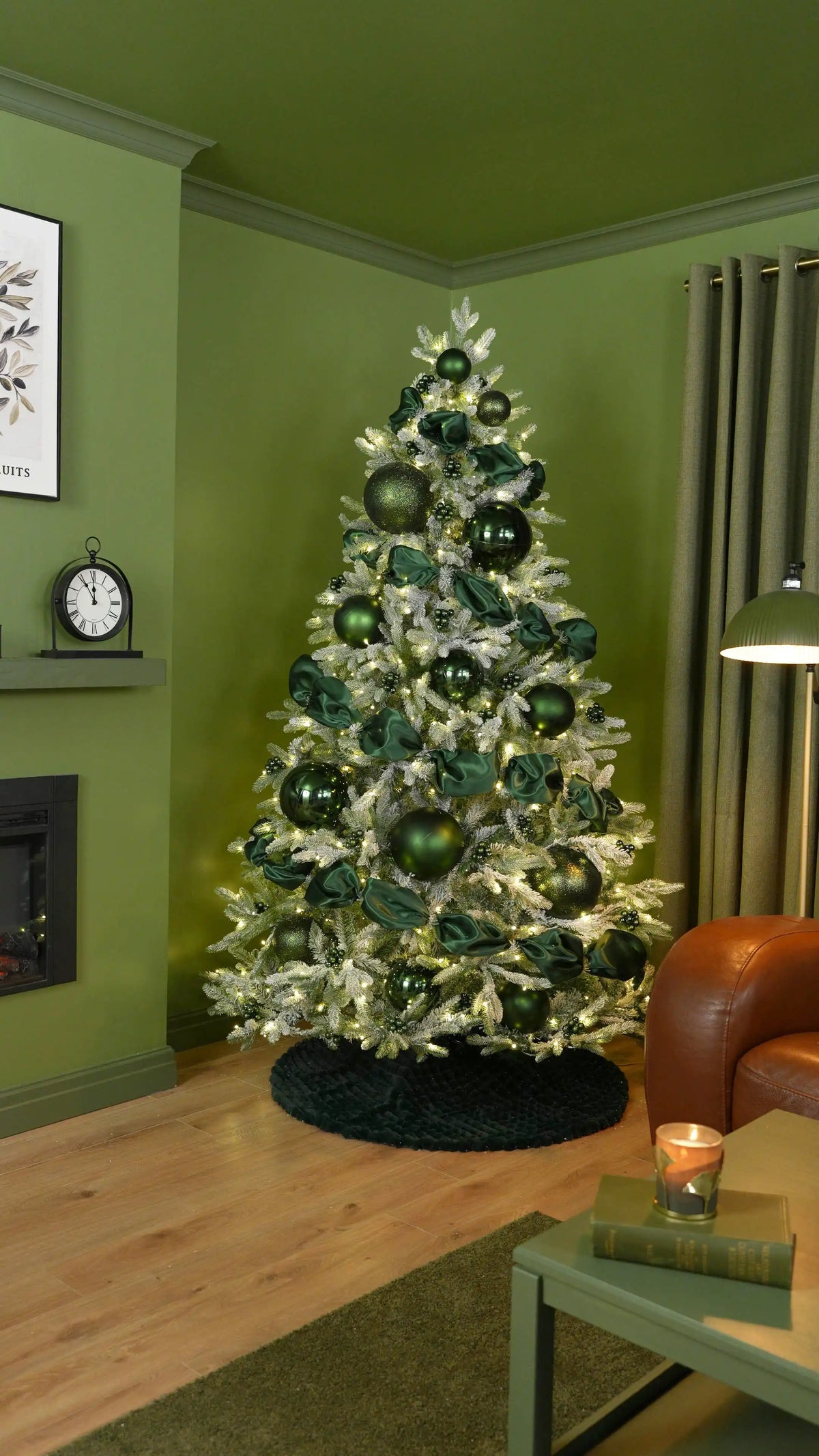 Fill the Tree with Sage Green Glass Berry Clusters