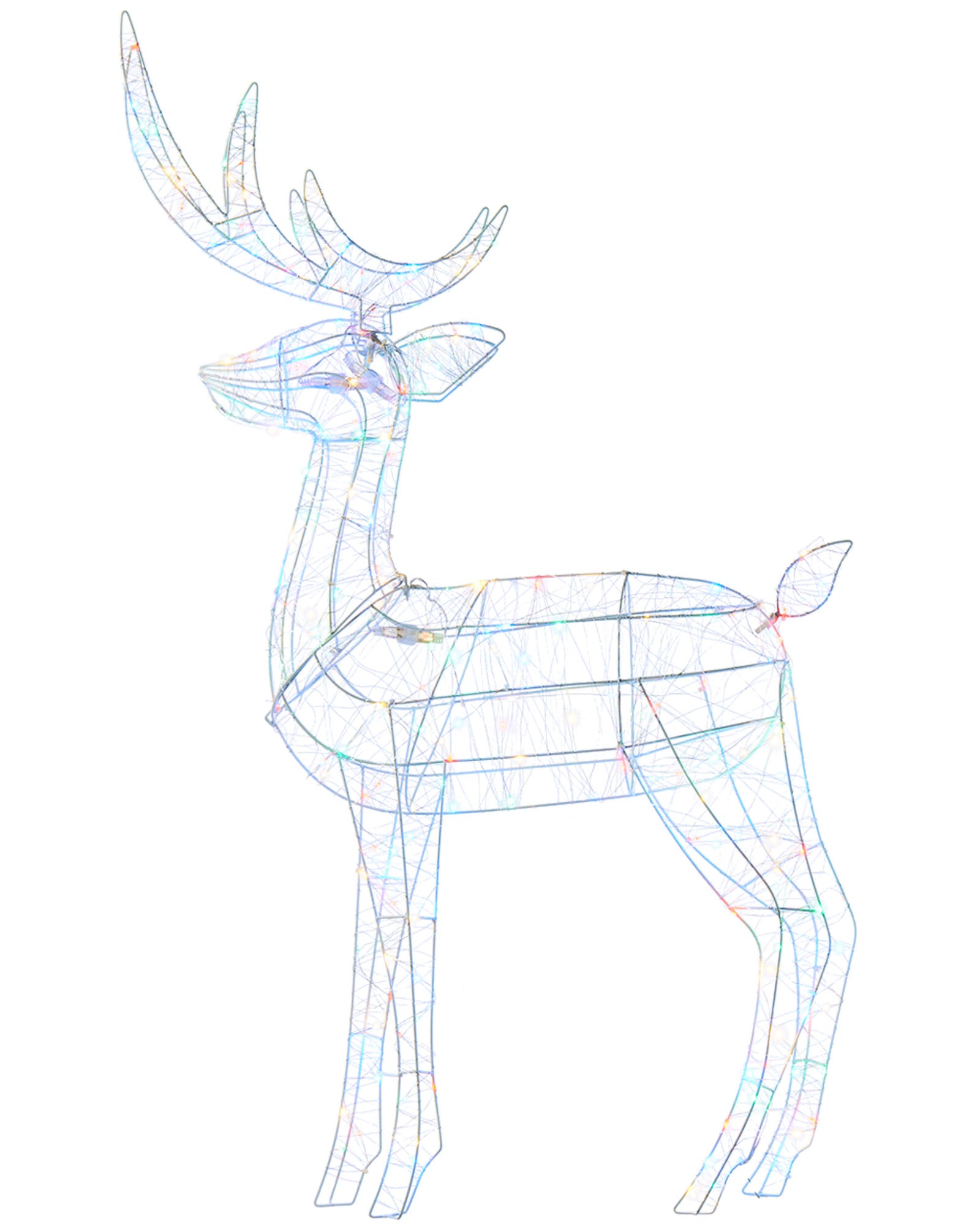 3D Standing Stag Silhouette, 110 cm
