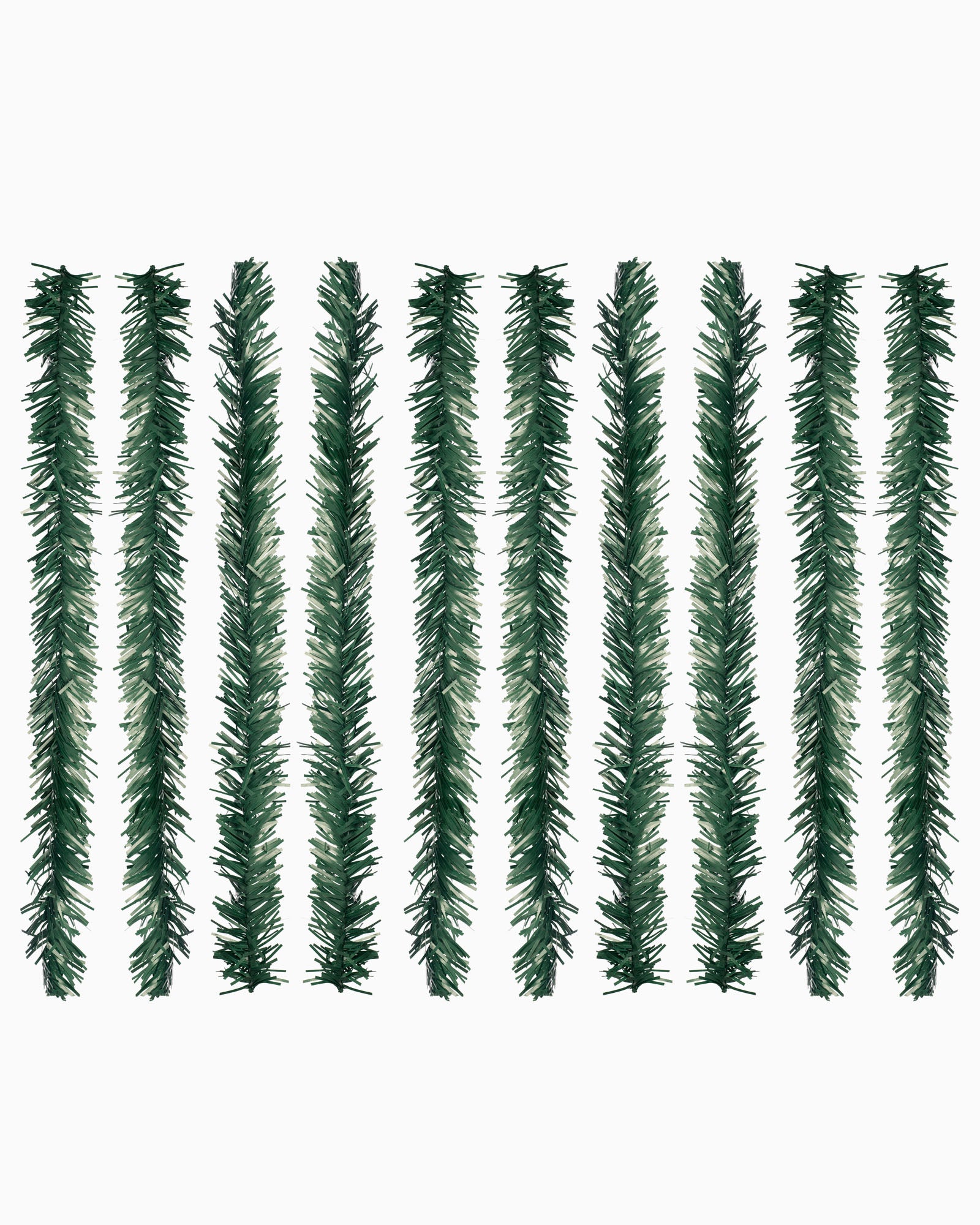 Pack of 10 Garland Tie Wraps, Green