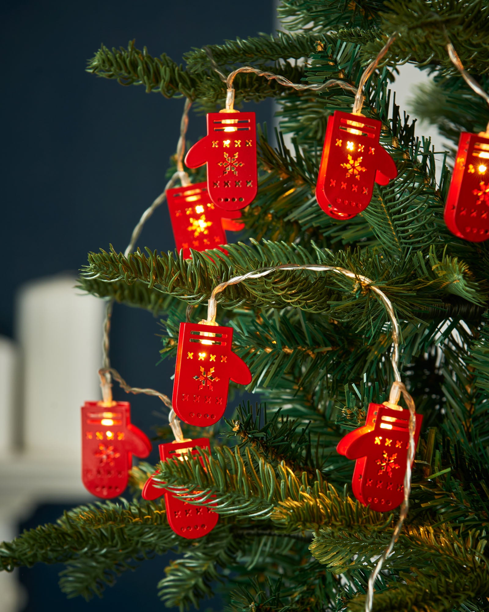 10 Santa Gloves LED String Lights, 1.8 m