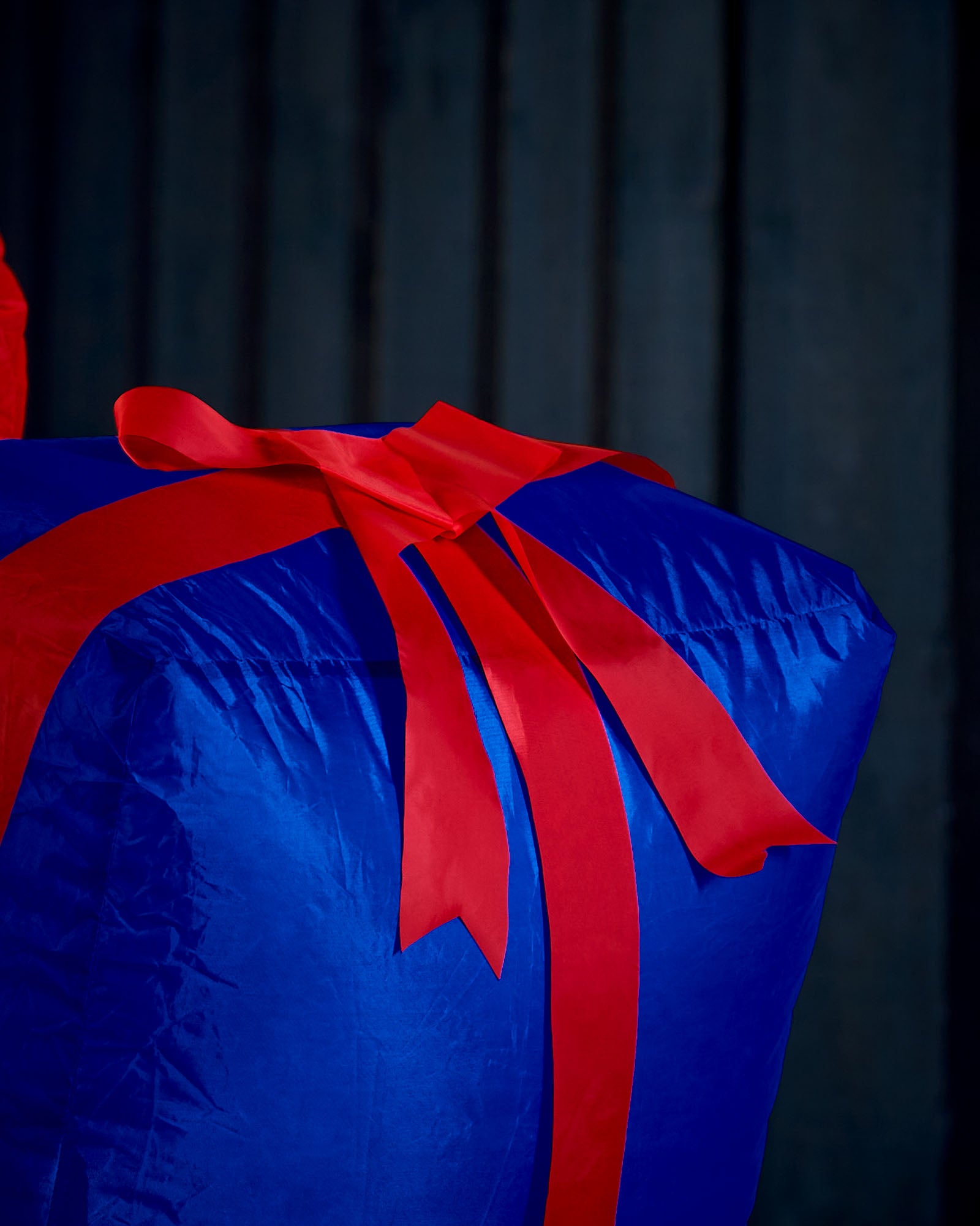 Pre-Lit Inflatable Santa with Reindeer, 7 ft