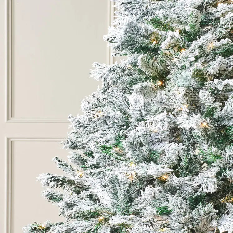 Snow Flocked & Frosted Christmas Trees