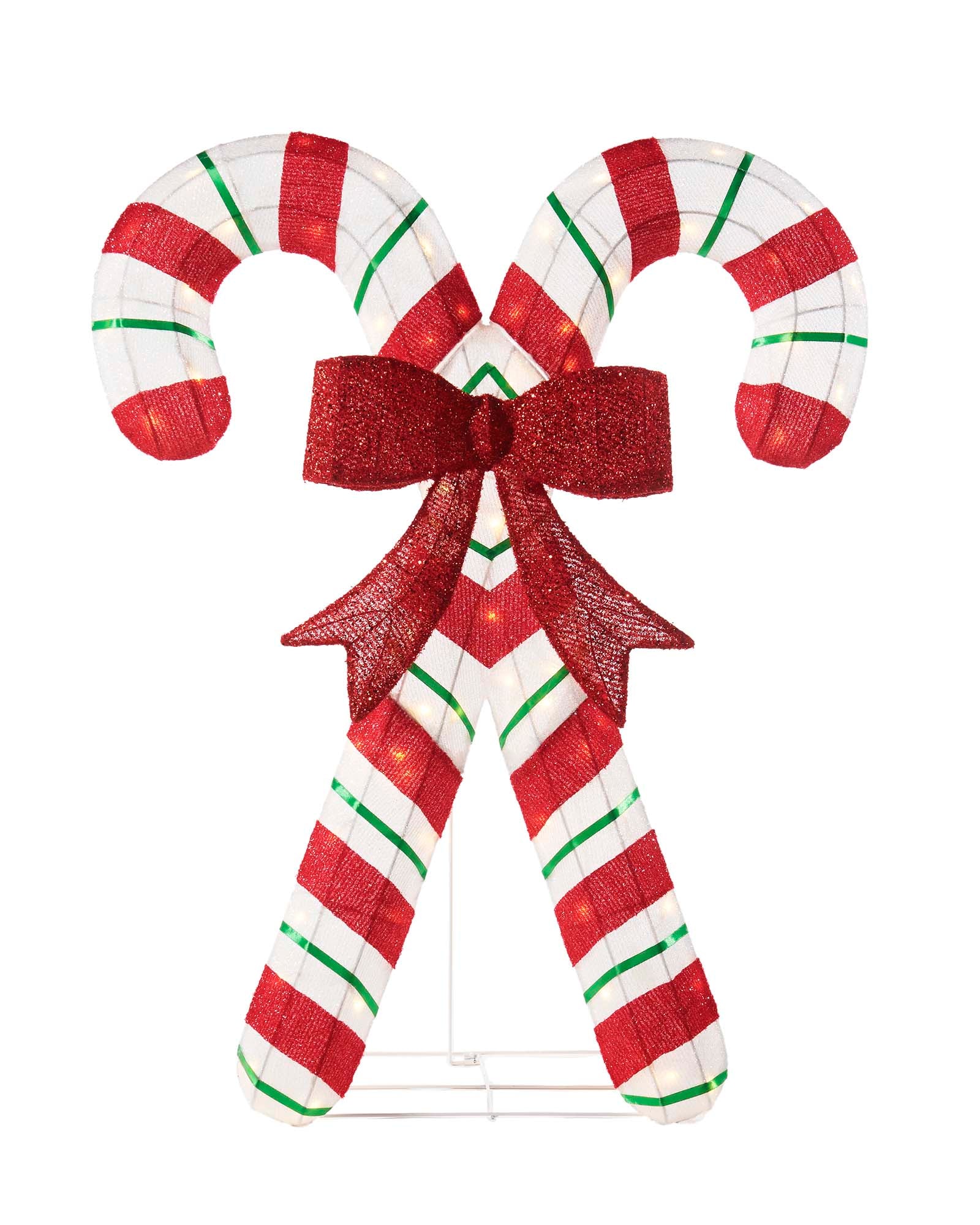 3D Christmas Candycane Silhouette