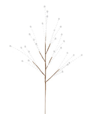 Silver Glitter Berry Christmas Tree Spray, 78 cm