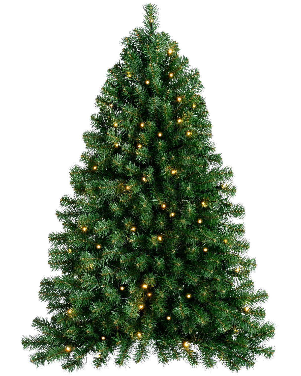 Pre-Lit Green Wall Mounted Christmas Tree, 3 ft