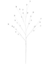 White Glitter Berry Christmas Tree Spray, 78 cm