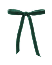 Set of 20 Velvet Bows, Sage Green, 13 cm