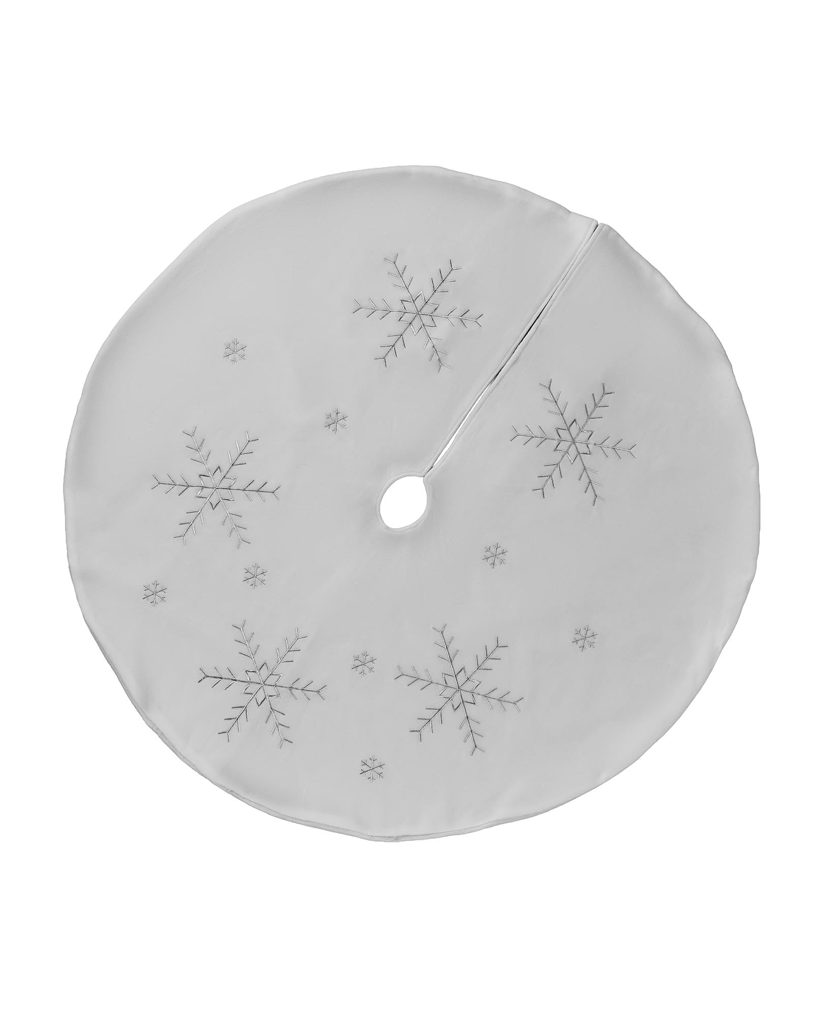 Snowflake Christmas Tree Skirt, 122 cm