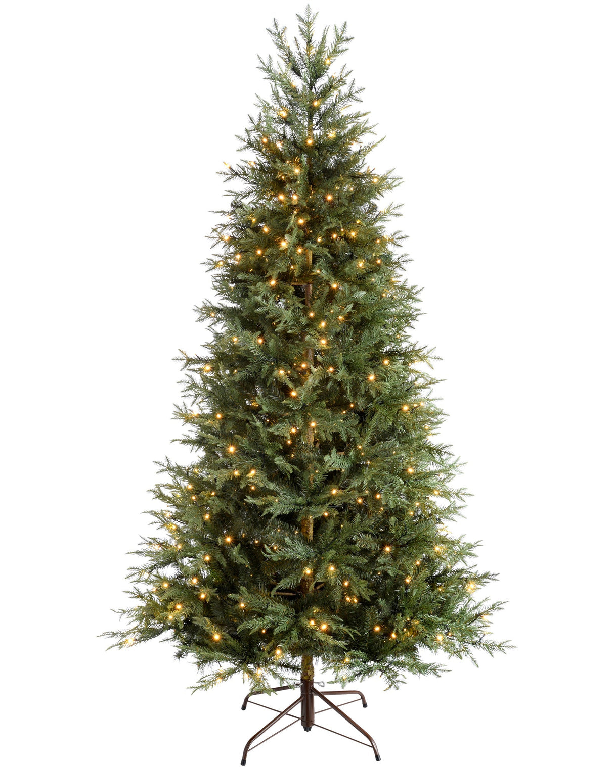 Pre-Lit Mountain Pine Natural Bark Christmas Tree, 8 ft