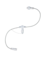 Pro Series Connectable T Cord Connector, White