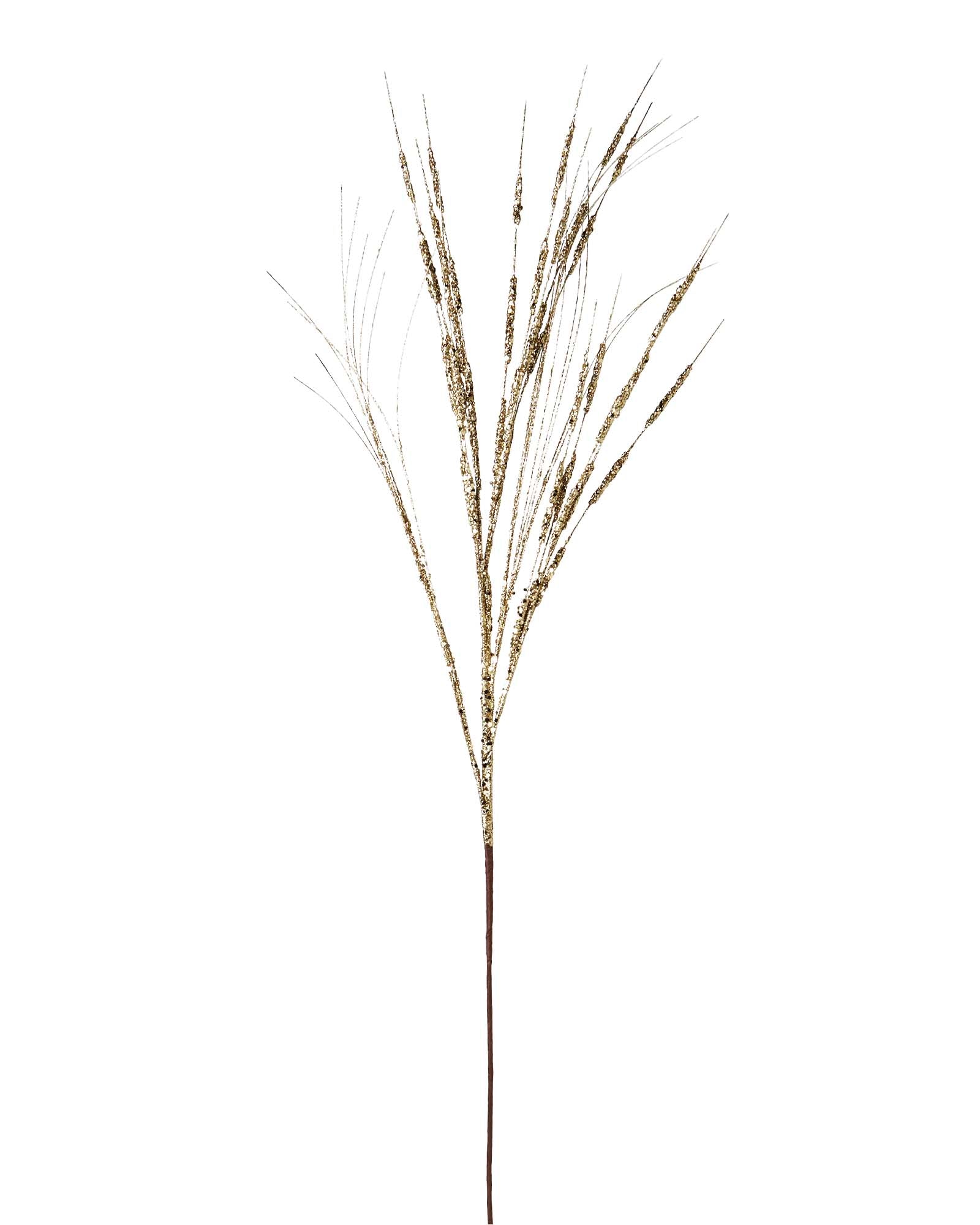 Gold Glitter Wispy Pine Tree Spray, 100 cm