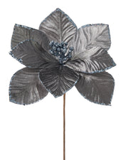 Grey Artificial Magnolia Flower, 28 cm