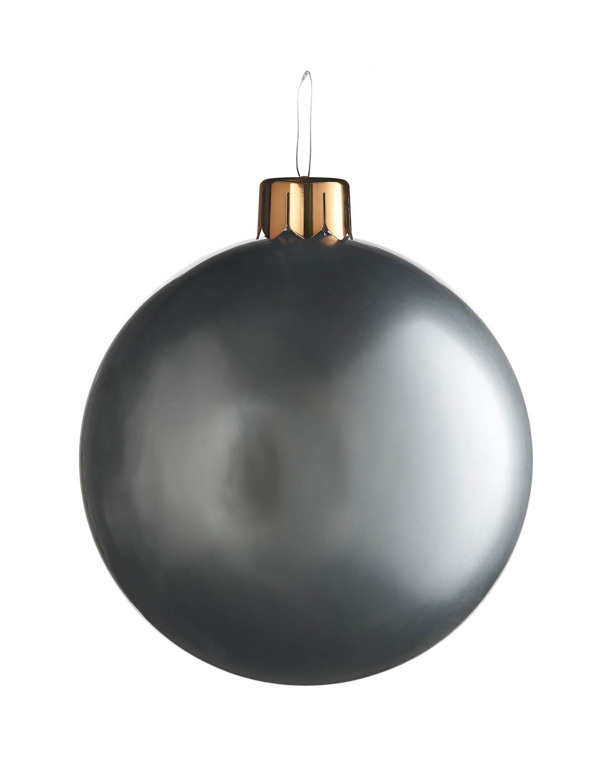 Inflatable Christmas Bauble, Silver, 45 cm