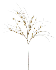 Glitter Berry Spray, Gold, 80 cm