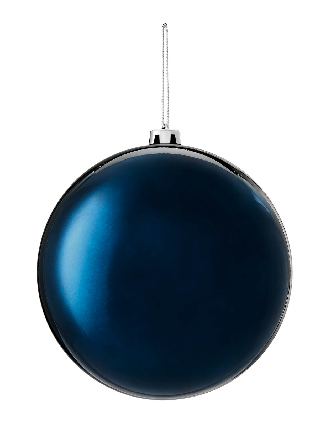 Navy Blue Large Gloss Shatterproof Bauble, 20 cm We R Christmas