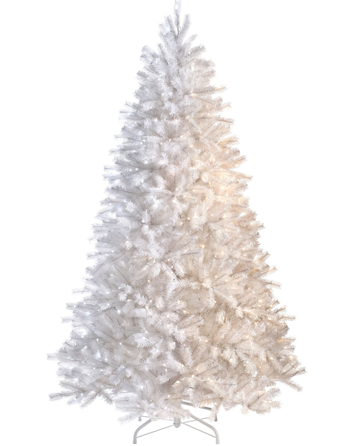 Pre-Lit Mixed Pine White Christmas Tree, 6 ft