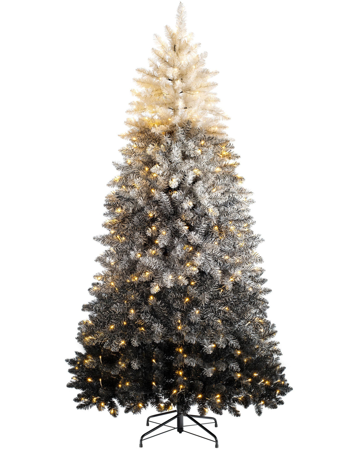 Pre-Lit Ombre Christmas Tree, 6 ft