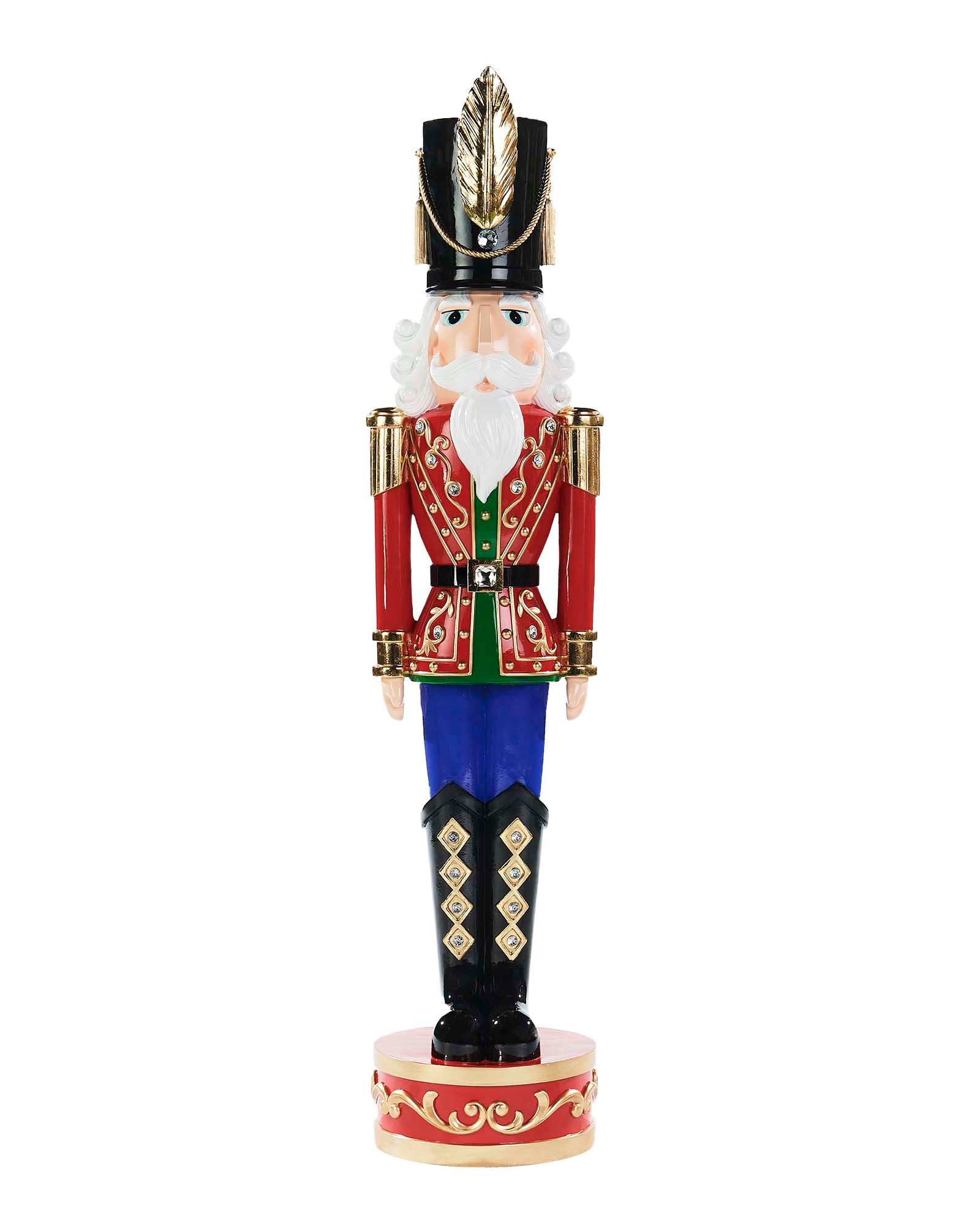 Traditional Christmas Resin Nutcracker, 4 ft