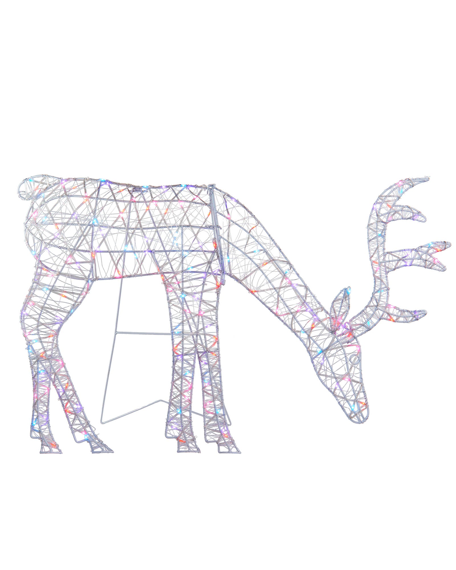 Pre-Lit 2D Aurora Grazing Reindeer, 95 cm