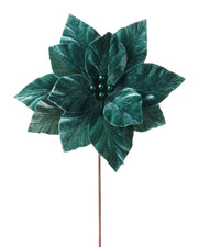 Sage Green Artificial Poinsettia Flower, 26 cm