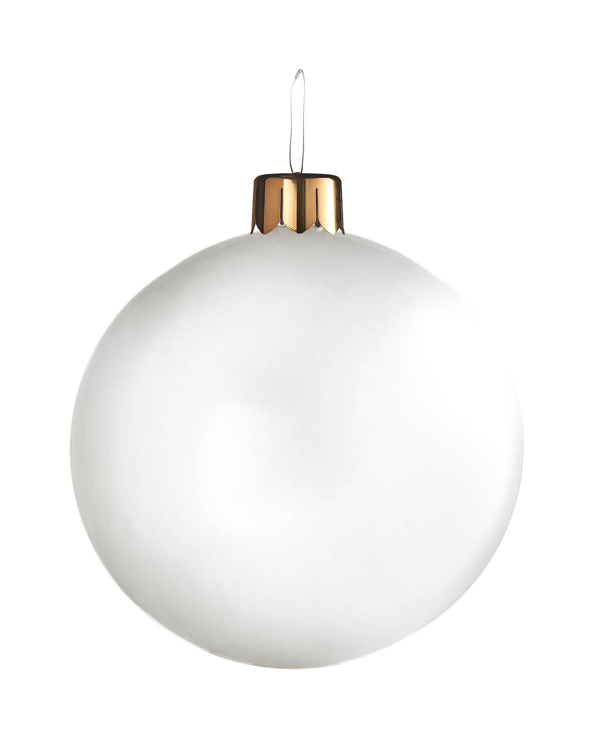 Inflatable Christmas Bauble, White , 45 cm