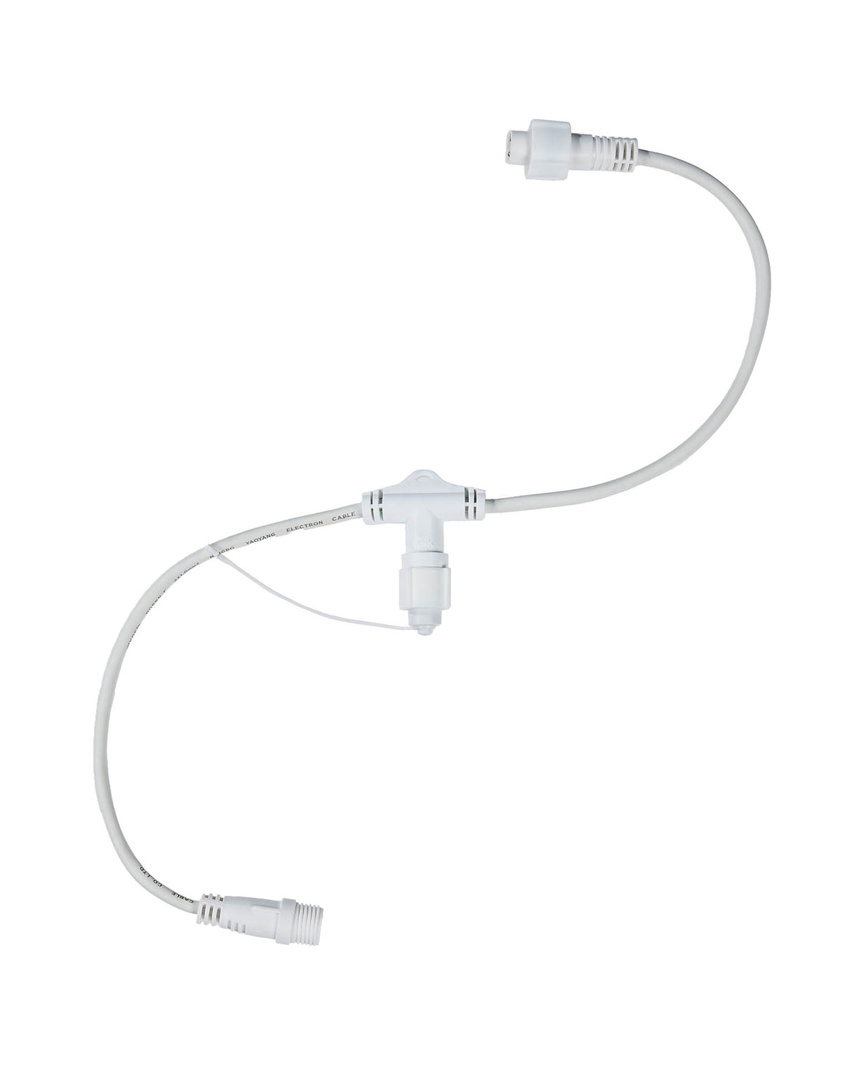 LINK PRO T Cord Connector, Connectable, White