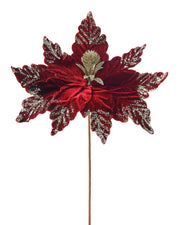 Red Artificial Poinsettia Flower, 30 cm