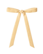Set of 20 Velvet Bows, Latte, 13 cm