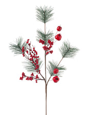 Red Artificial Berries Tree Pick, 66 cm